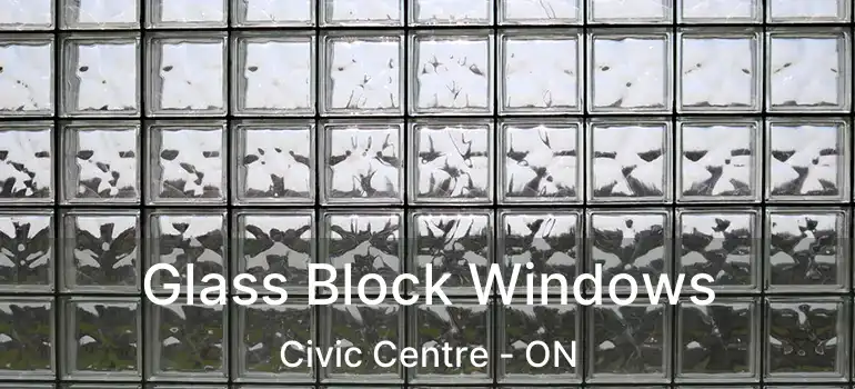  Glass Block Windows Civic Centre - ON