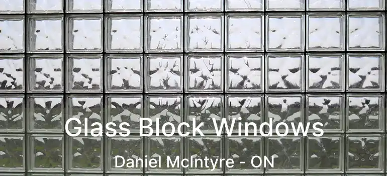 Glass Block Windows Daniel McIntyre - ON