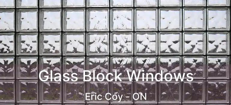  Glass Block Windows Eric Coy - ON