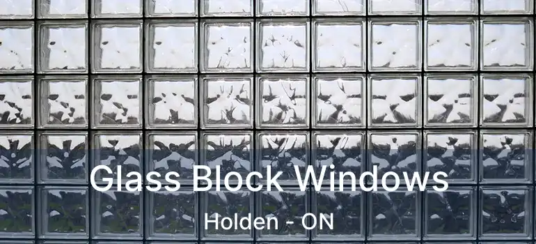 Glass Block Windows Holden - ON