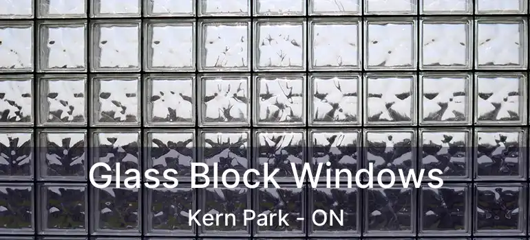  Glass Block Windows Kern Park - ON