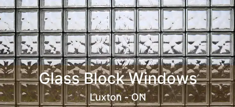  Glass Block Windows Luxton - ON