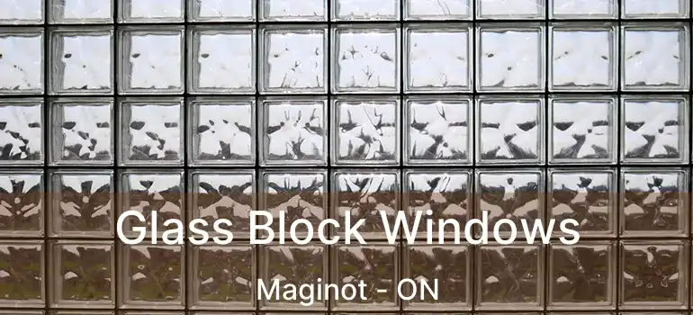  Glass Block Windows Maginot - ON