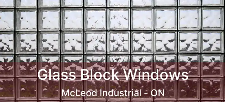  Glass Block Windows McLeod Industrial - ON