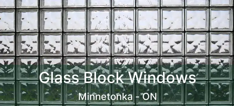  Glass Block Windows Minnetonka - ON