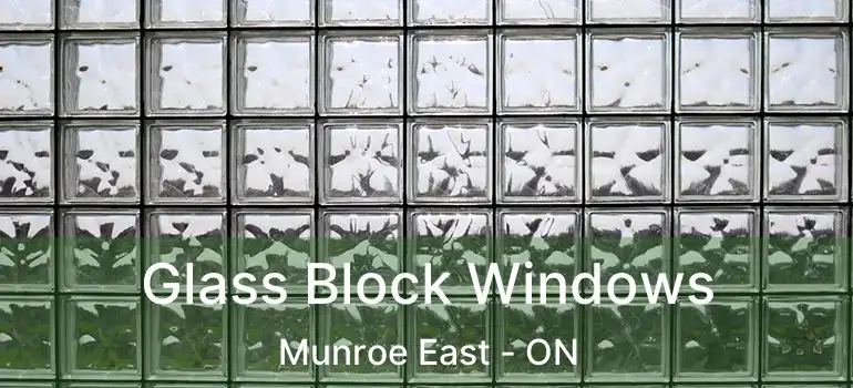  Glass Block Windows Munroe East - ON
