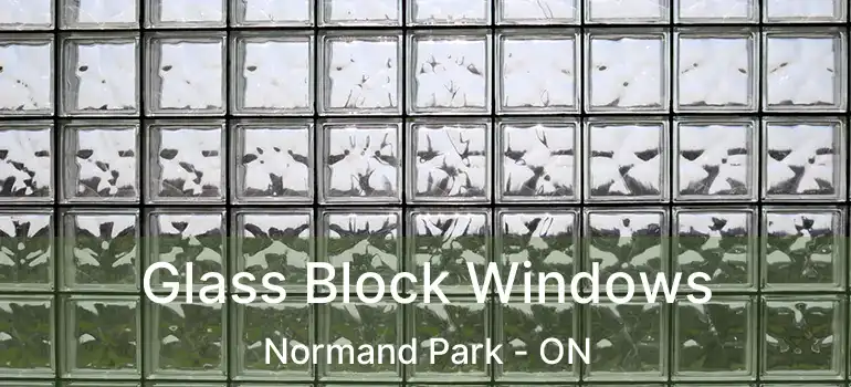  Glass Block Windows Normand Park - ON