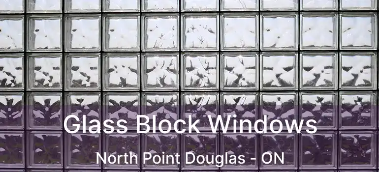  Glass Block Windows North Point Douglas - ON
