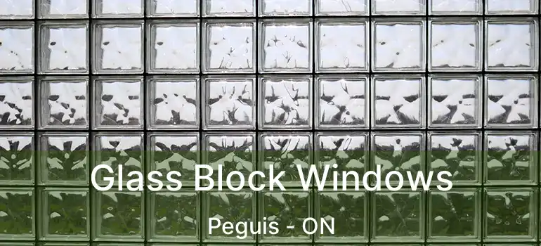  Glass Block Windows Peguis - ON