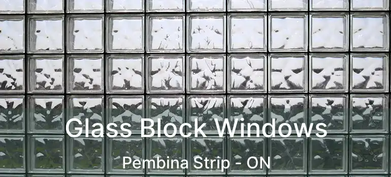  Glass Block Windows Pembina Strip - ON