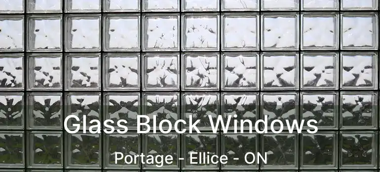  Glass Block Windows Portage - Ellice - ON
