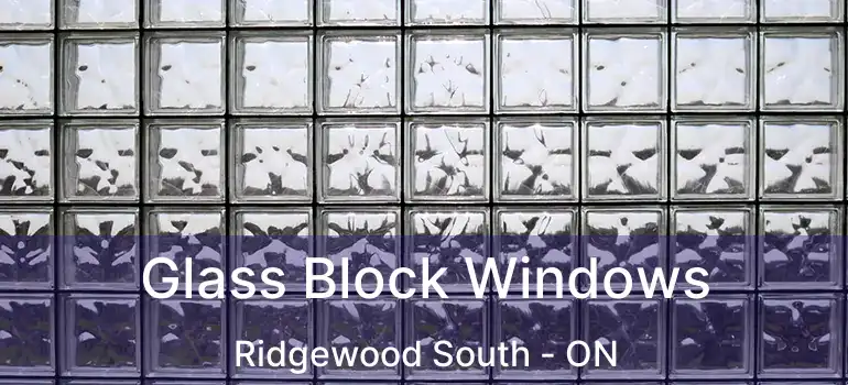 Glass Block Windows Ridgewood South - ON