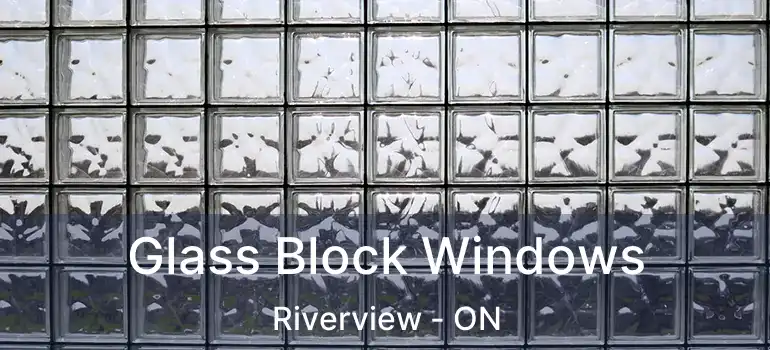  Glass Block Windows Riverview - ON