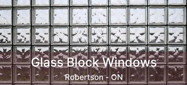  Glass Block Windows Robertson - ON