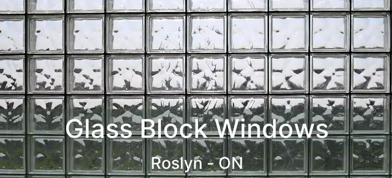  Glass Block Windows Roslyn - ON