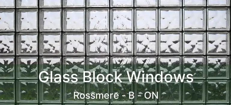  Glass Block Windows Rossmere - B - ON