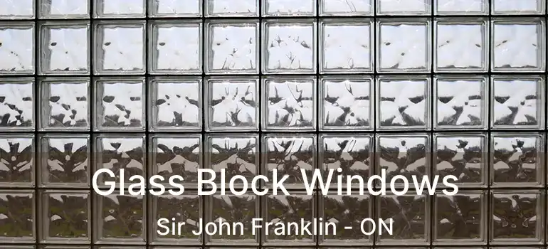  Glass Block Windows Sir John Franklin - ON