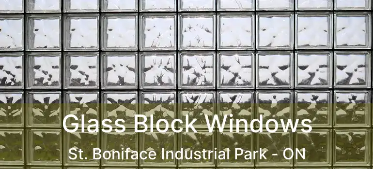  Glass Block Windows St. Boniface Industrial Park - ON
