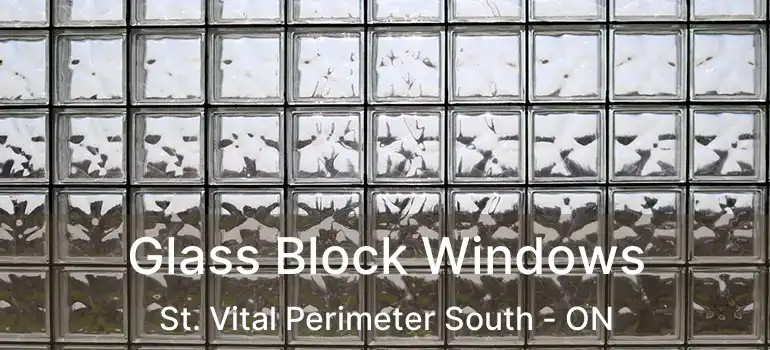  Glass Block Windows St. Vital Perimeter South - ON