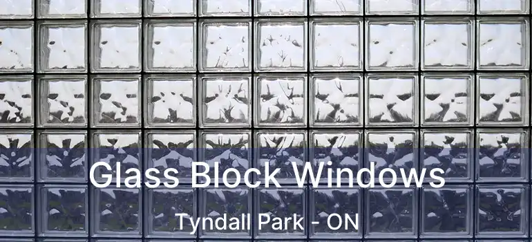 Glass Block Windows Tyndall Park - ON