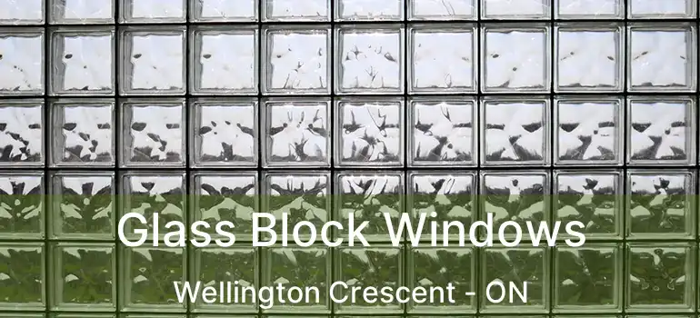  Glass Block Windows Wellington Crescent - ON