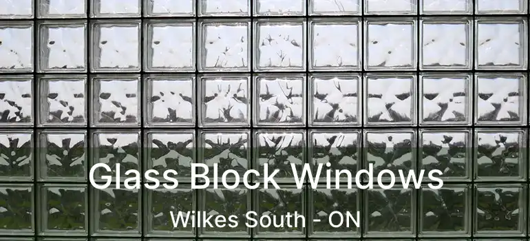  Glass Block Windows Wilkes South - ON