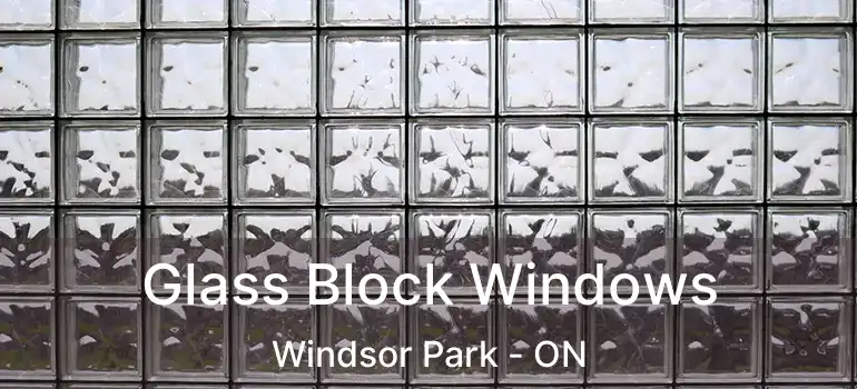  Glass Block Windows Windsor Park - ON