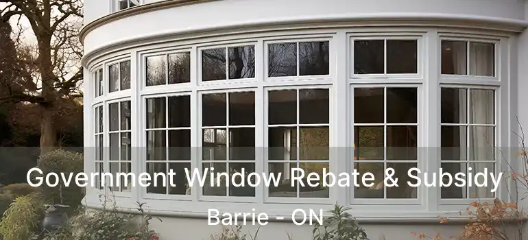  Government Window Rebate & Subsidy Barrie - ON
