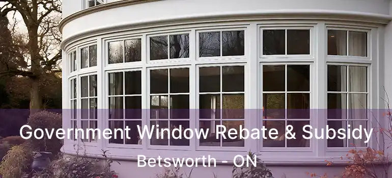  Government Window Rebate & Subsidy Betsworth - ON