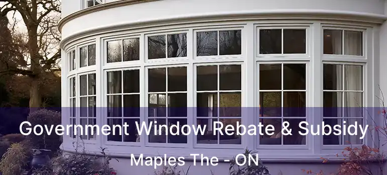  Government Window Rebate & Subsidy Maples The - ON