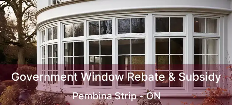  Government Window Rebate & Subsidy Pembina Strip - ON