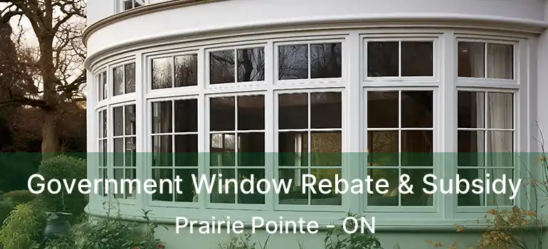  Government Window Rebate & Subsidy Prairie Pointe - ON