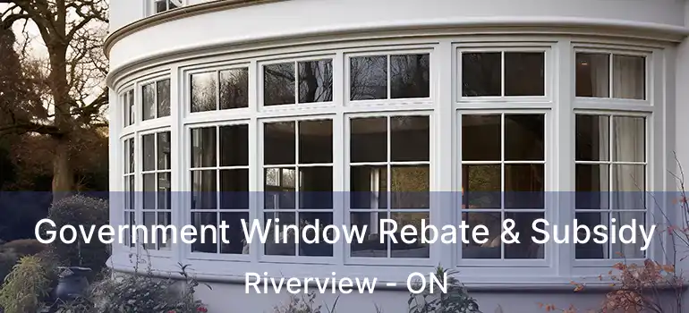  Government Window Rebate & Subsidy Riverview - ON