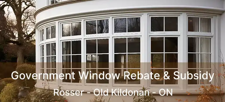  Government Window Rebate & Subsidy Rosser - Old Kildonan - ON