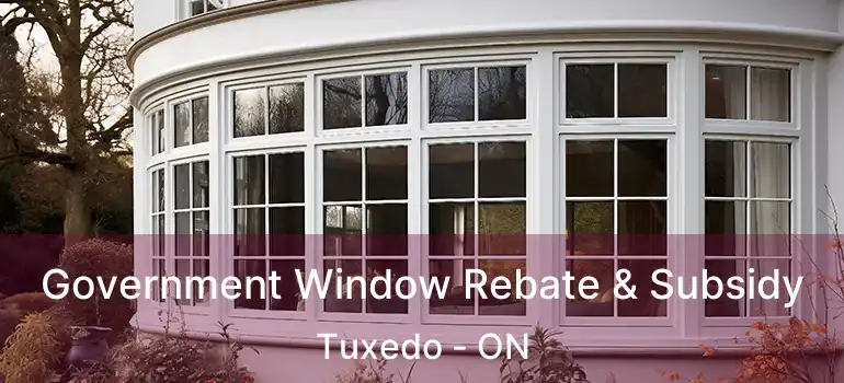  Government Window Rebate & Subsidy Tuxedo - ON