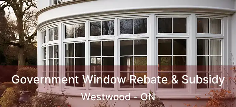  Government Window Rebate & Subsidy Westwood - ON