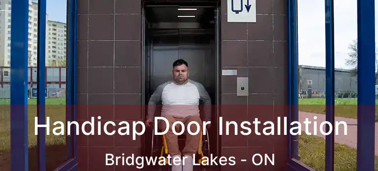  Handicap Door Installation Bridgwater Lakes - ON