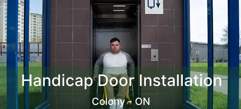  Handicap Door Installation Colony - ON