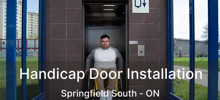  Handicap Door Installation Springfield South - ON