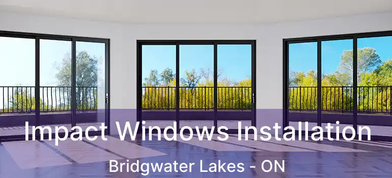  Impact Windows Installation Bridgwater Lakes - ON