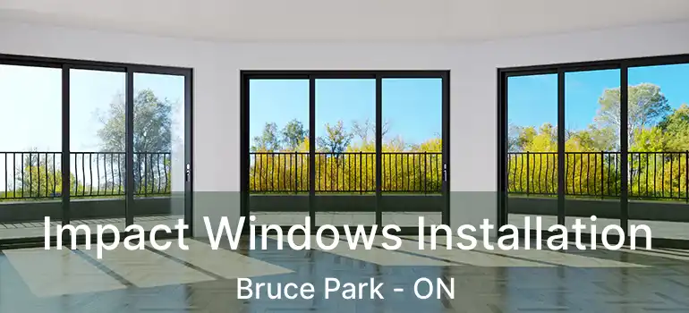  Impact Windows Installation Bruce Park - ON