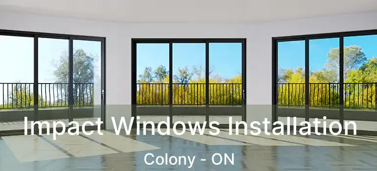  Impact Windows Installation Colony - ON