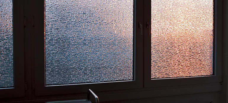 Frosted Glass Window Replacement in Barrie, Ontario