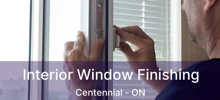  Interior Window Finishing Centennial - ON