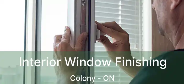  Interior Window Finishing Colony - ON