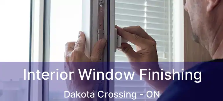  Interior Window Finishing Dakota Crossing - ON