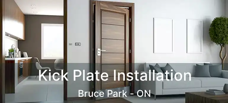  Kick Plate Installation Bruce Park - ON