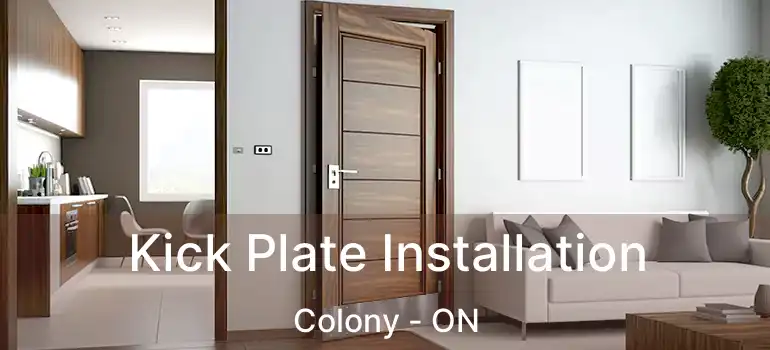  Kick Plate Installation Colony - ON