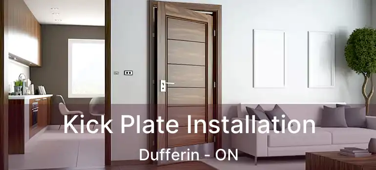  Kick Plate Installation Dufferin - ON