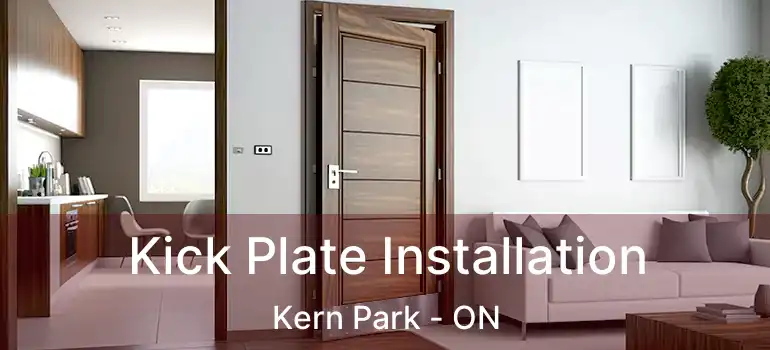  Kick Plate Installation Kern Park - ON